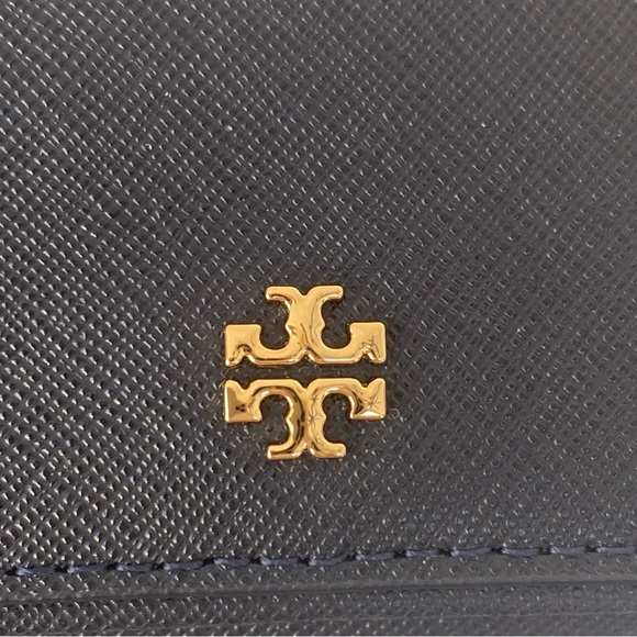 Navy ‼️ Tory Burch EMERSON CARD CASE 157146 Navy color - Picture 7 of 13